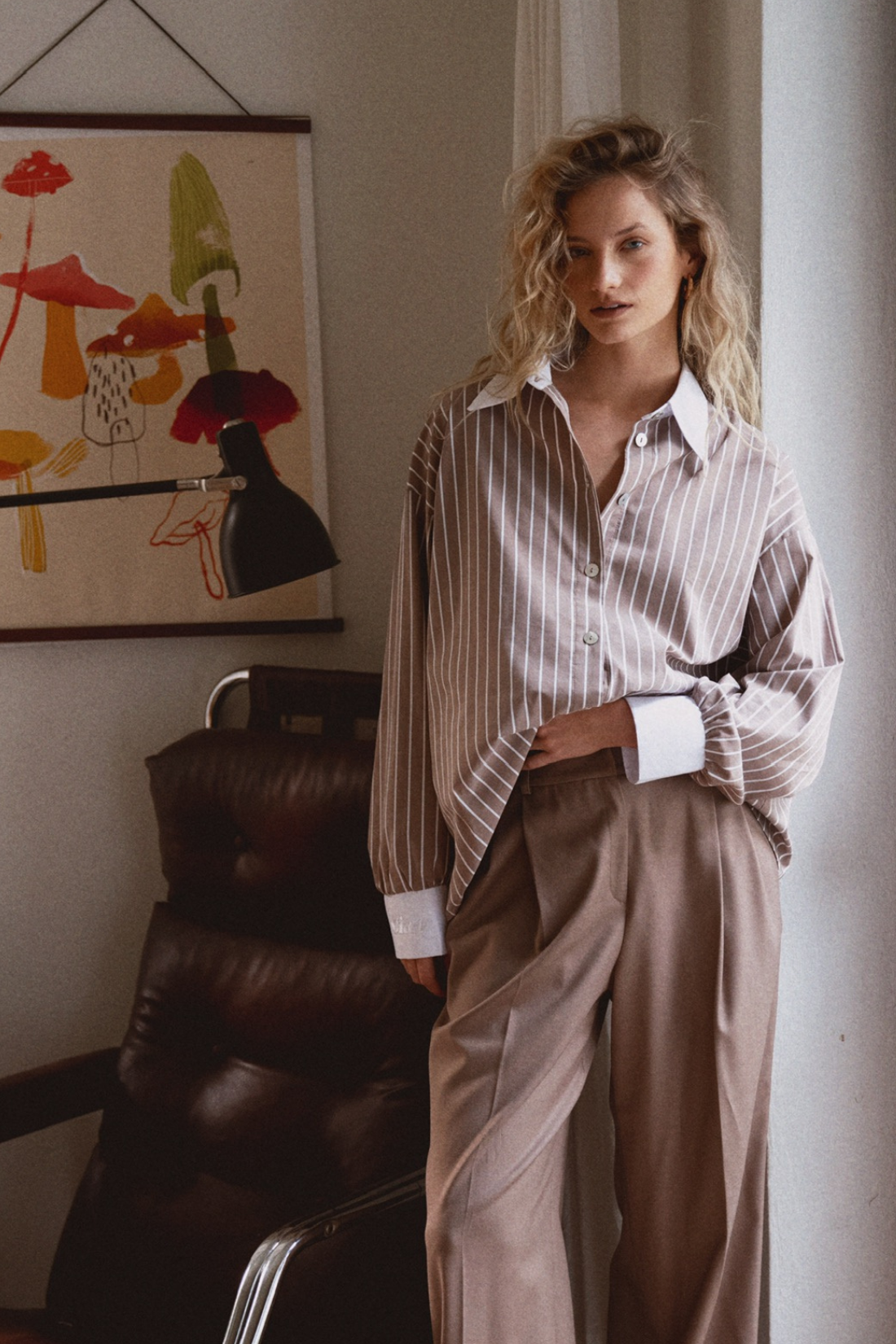 HAZE STRIPED MOKKA SHIRT