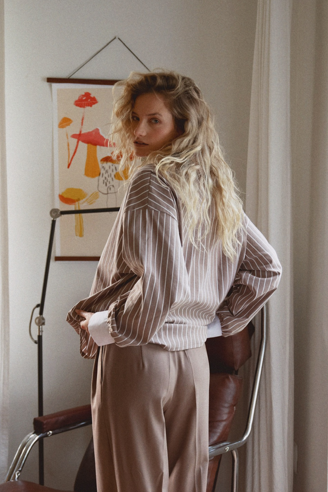 HAZE STRIPED MOKKA SHIRT