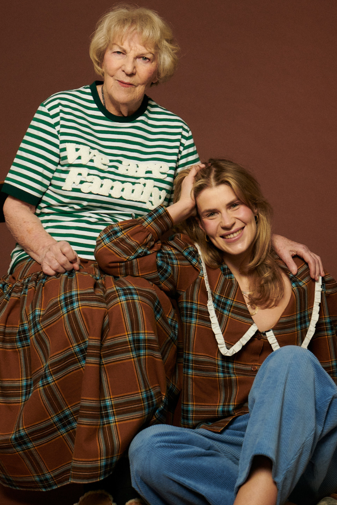 SPÓDNICA SUNDAY ARCHIVE BRĄZOWA