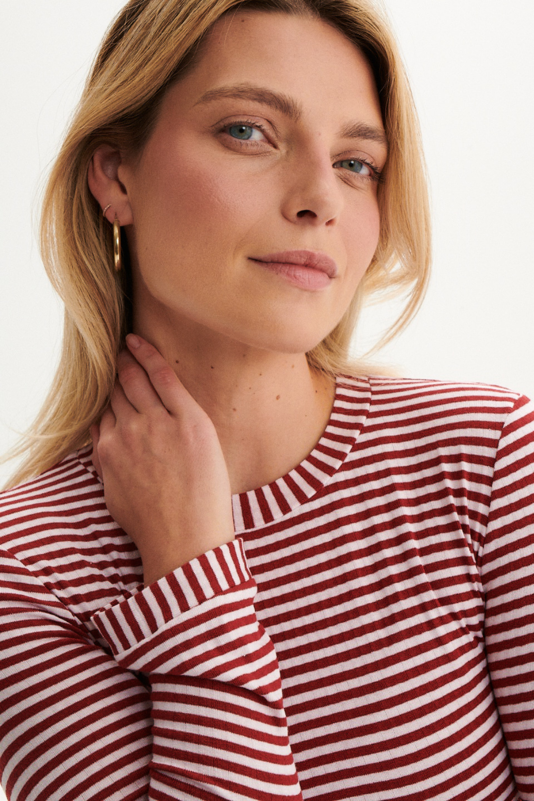 LONGSLEEVE COSI COSI STRIPPED BURGUNDY