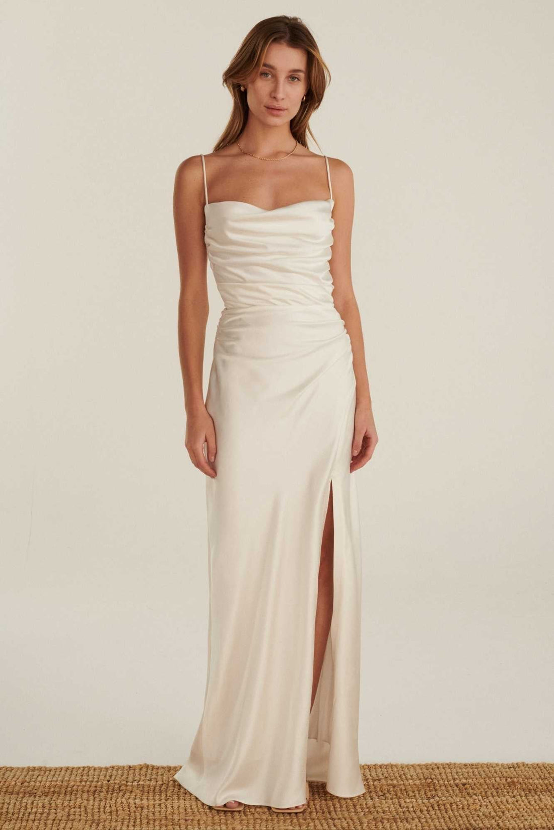 MAXI CARLA WEDDING DRESS IN MILKY WHITE