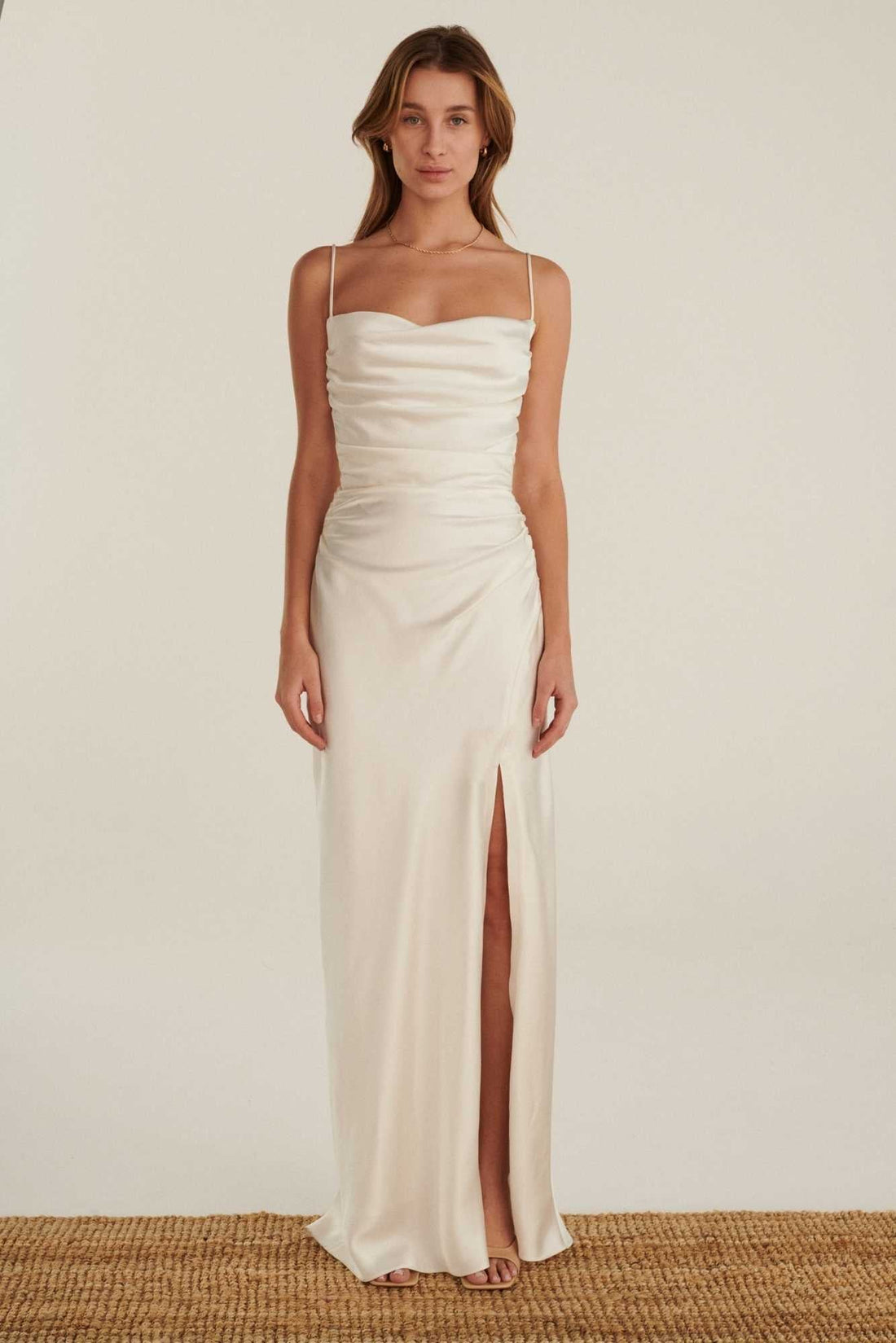 MAXI CARLA WEDDING DRESS IN MILKY WHITE