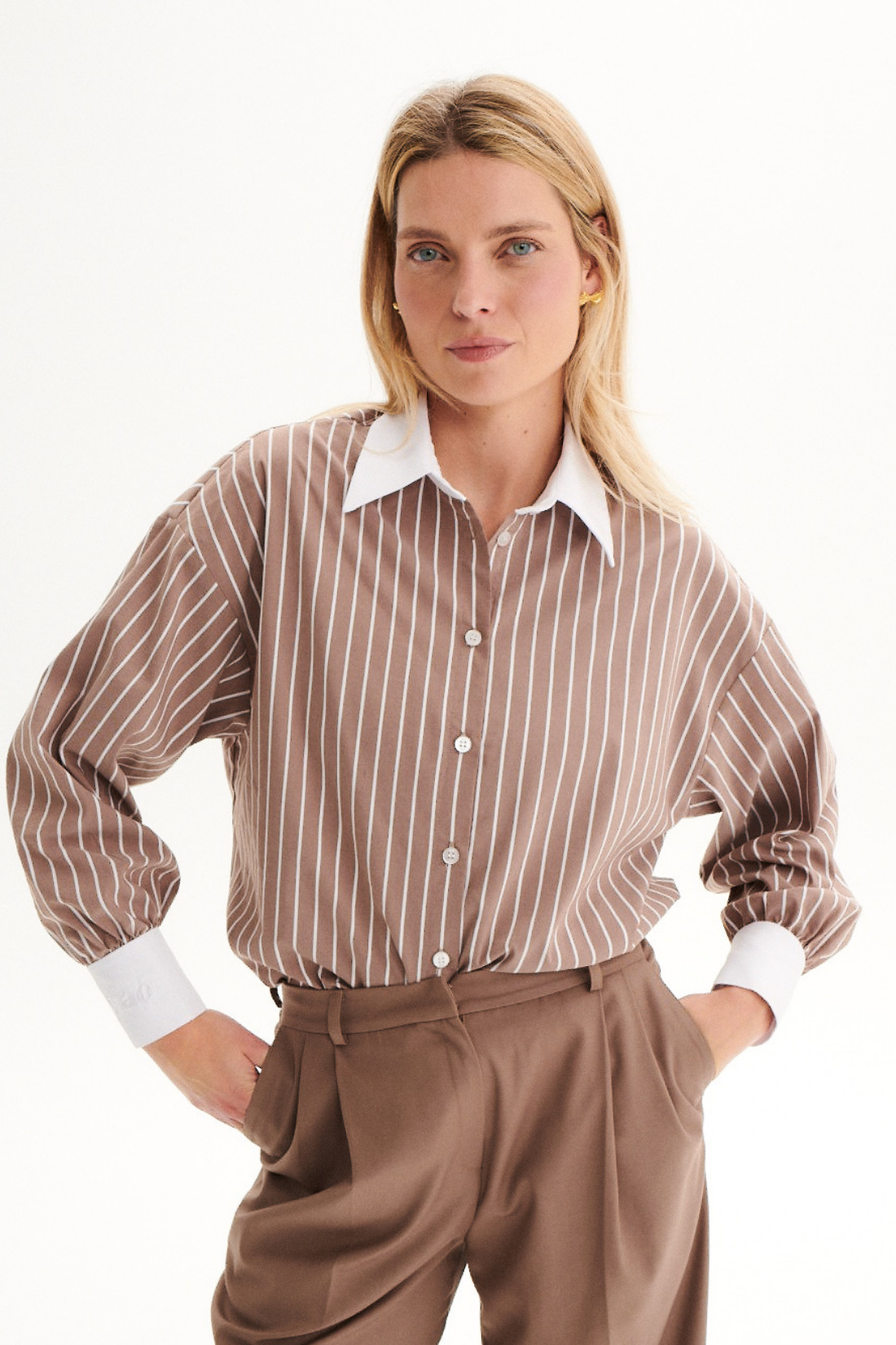 HAZE STRIPED MOKKA SHIRT