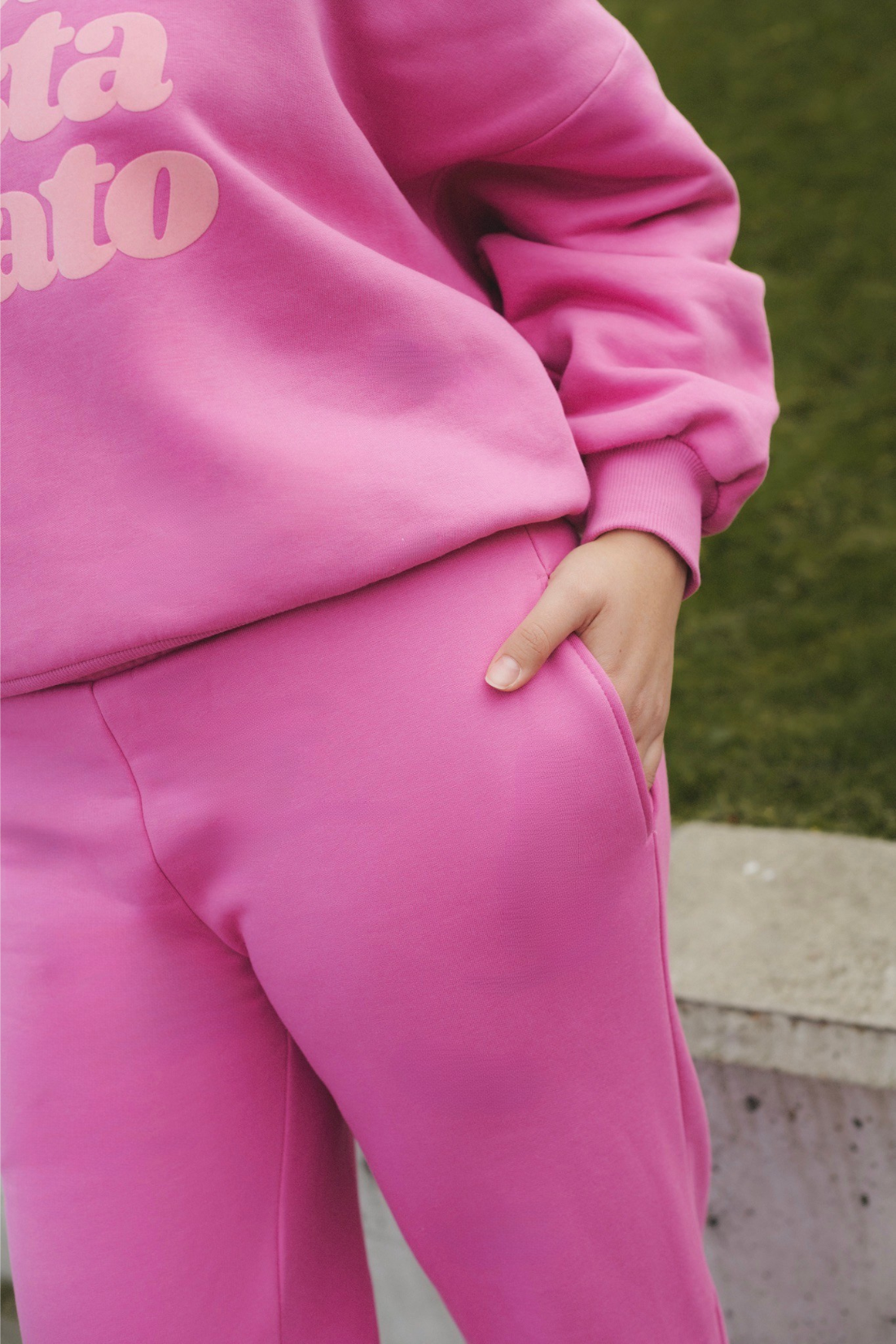 SIS RELAXED PINK SWEATPANTS