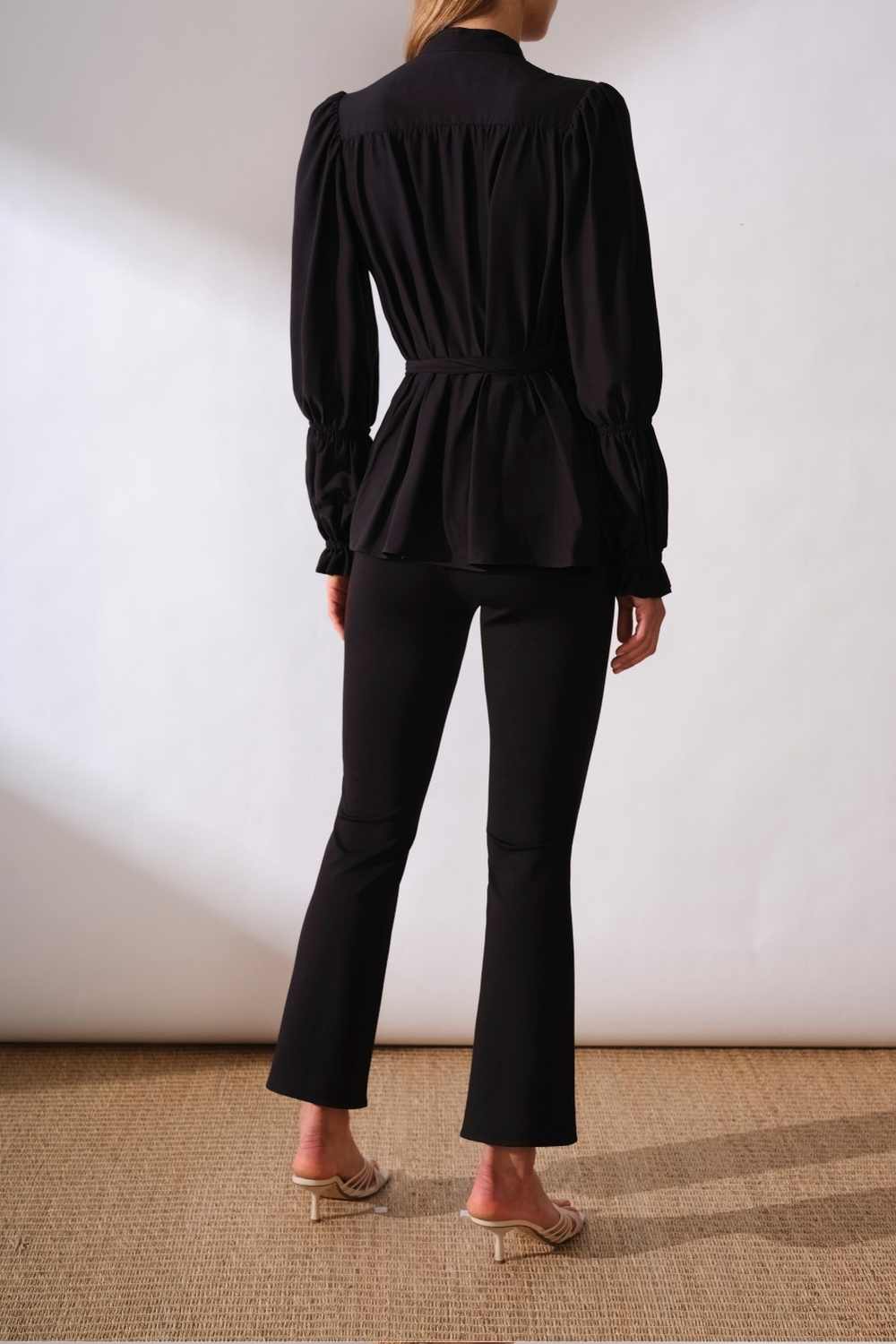 BLACK AMALFI BLOUSE