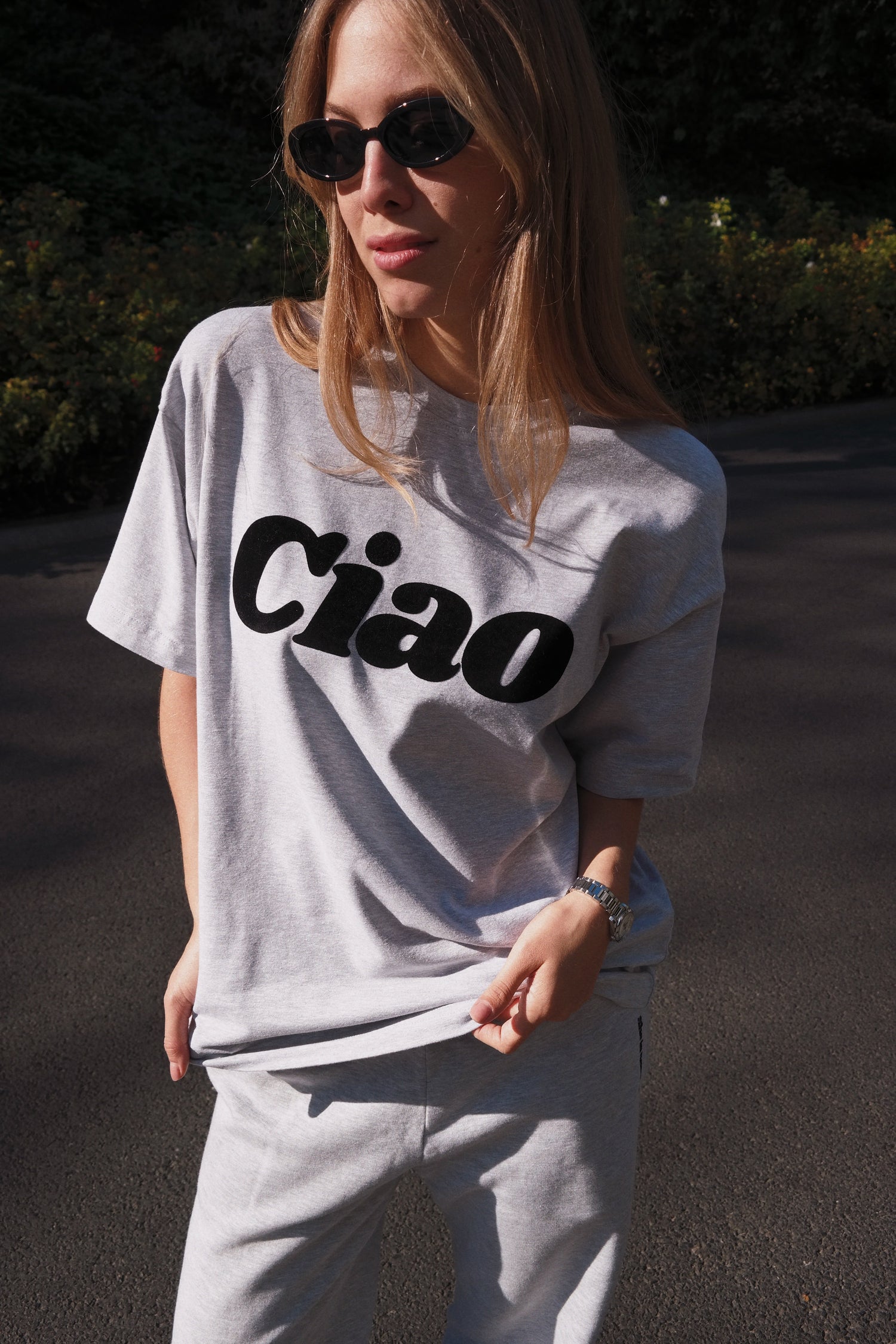 CIAO GREY OVERSIZE T-SHIRT