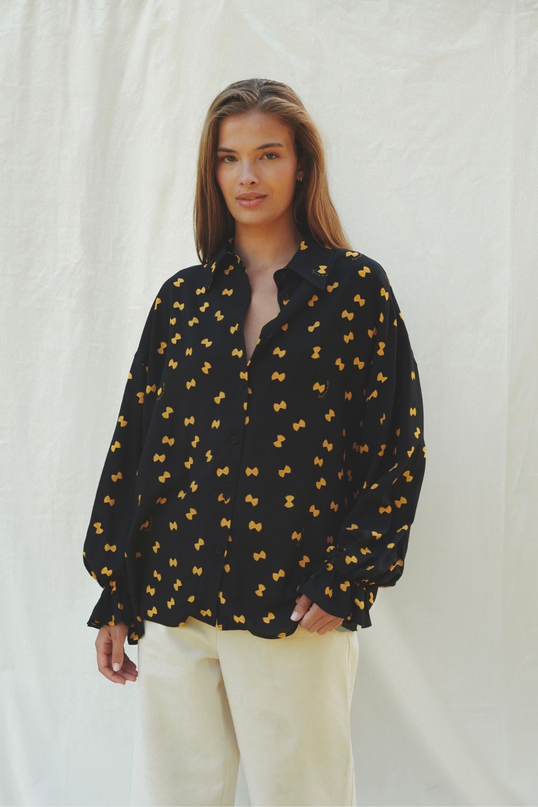 FARFALLE BLACK SHIRT
