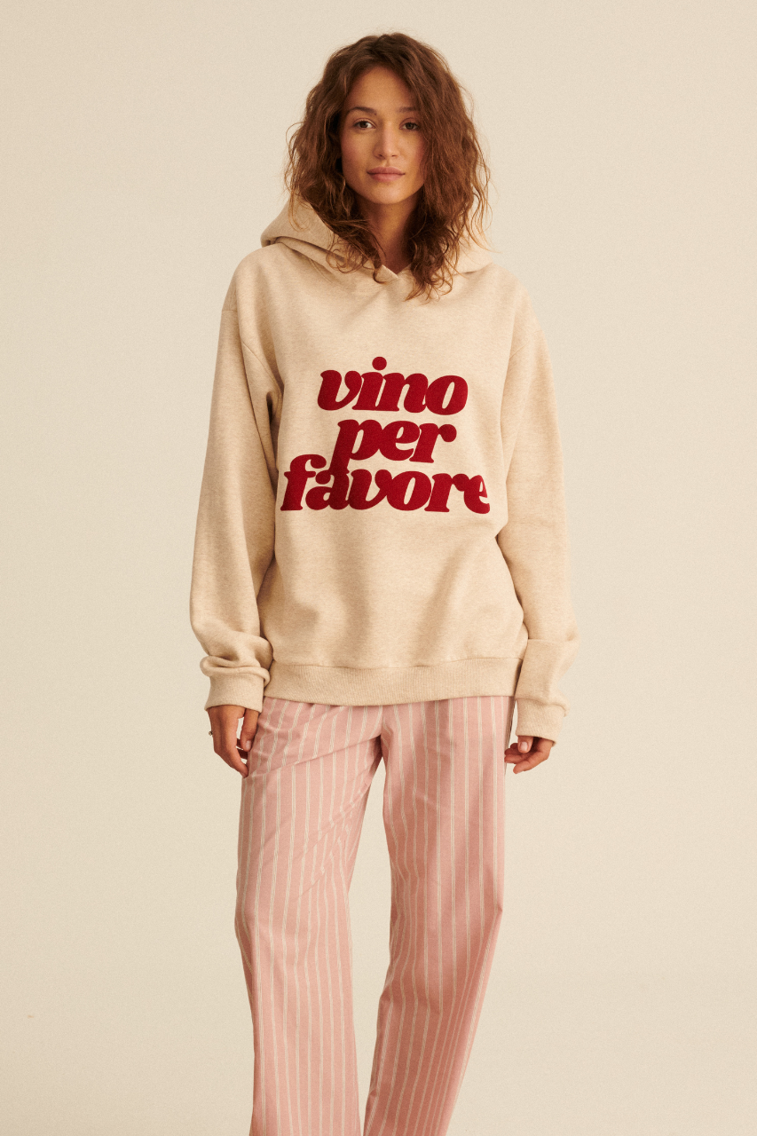 VINO PER FAVORE HOODIE UNISEX