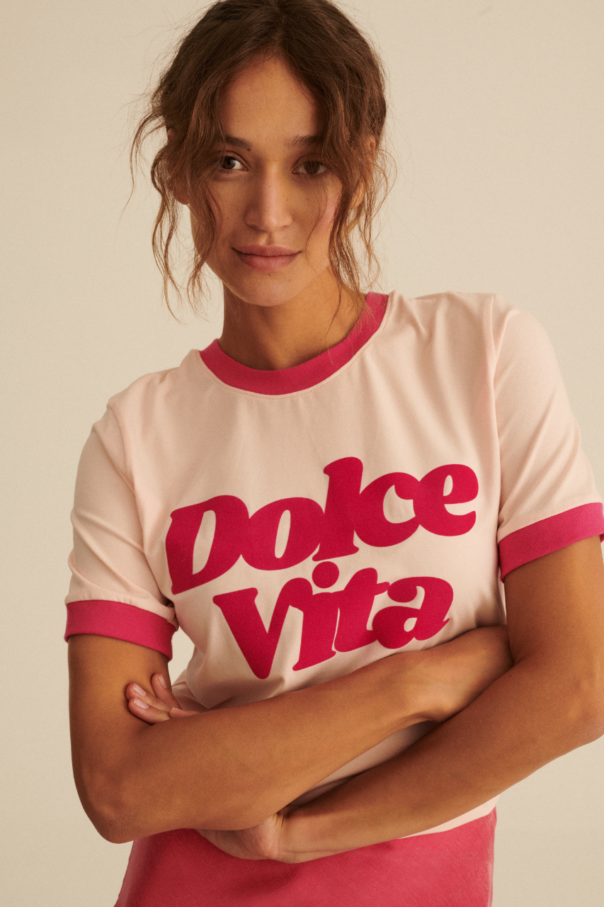 DOLCE VITA PINK T-SHIRT