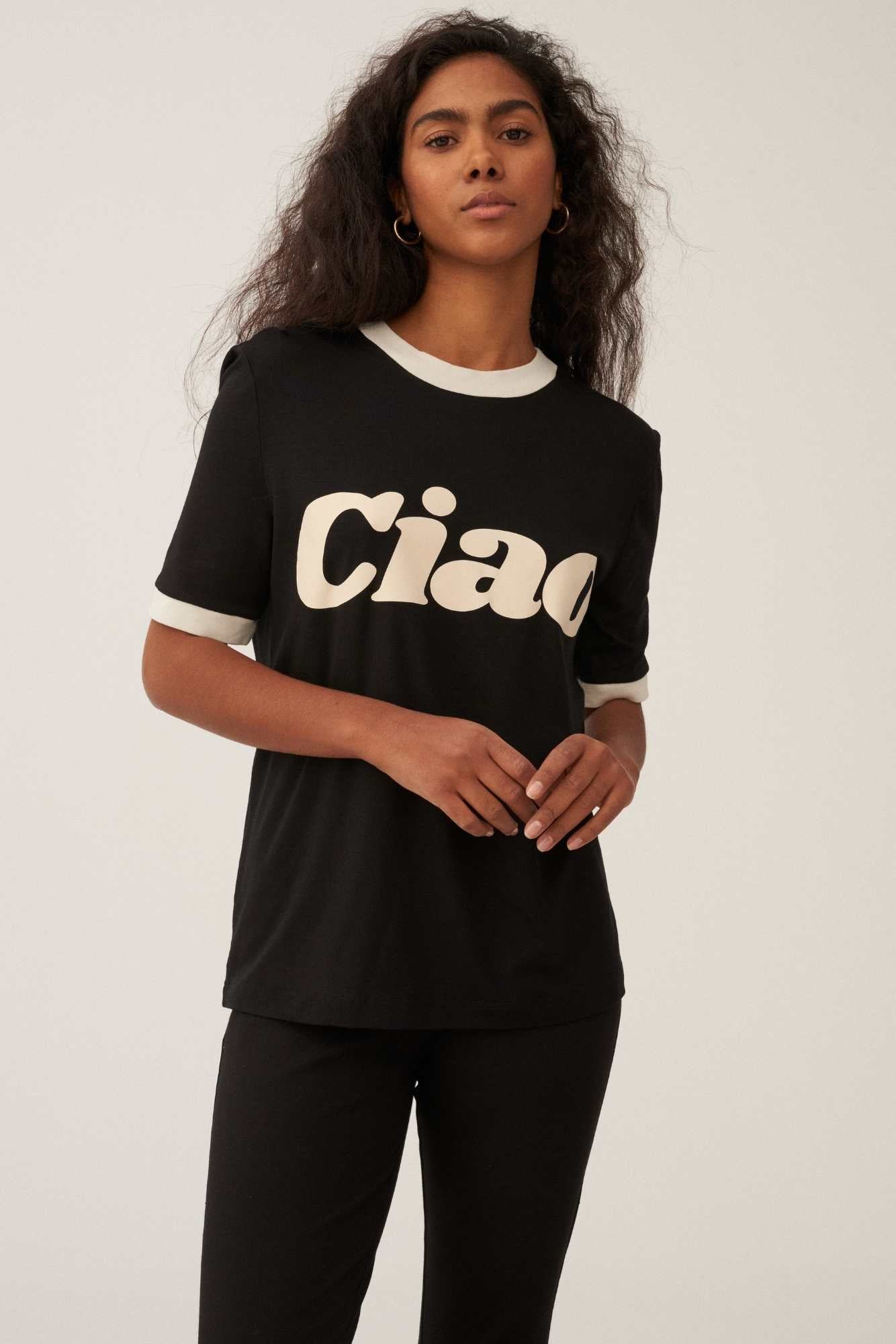 CIAO BLACK T-SHIRT