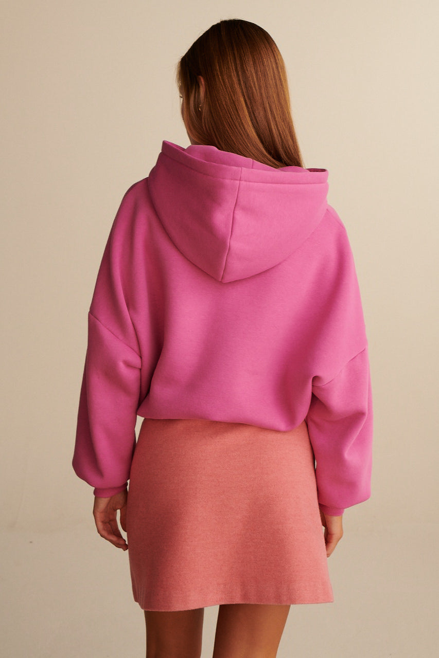 PIZZA PASTA GELATO PINK HOODIE