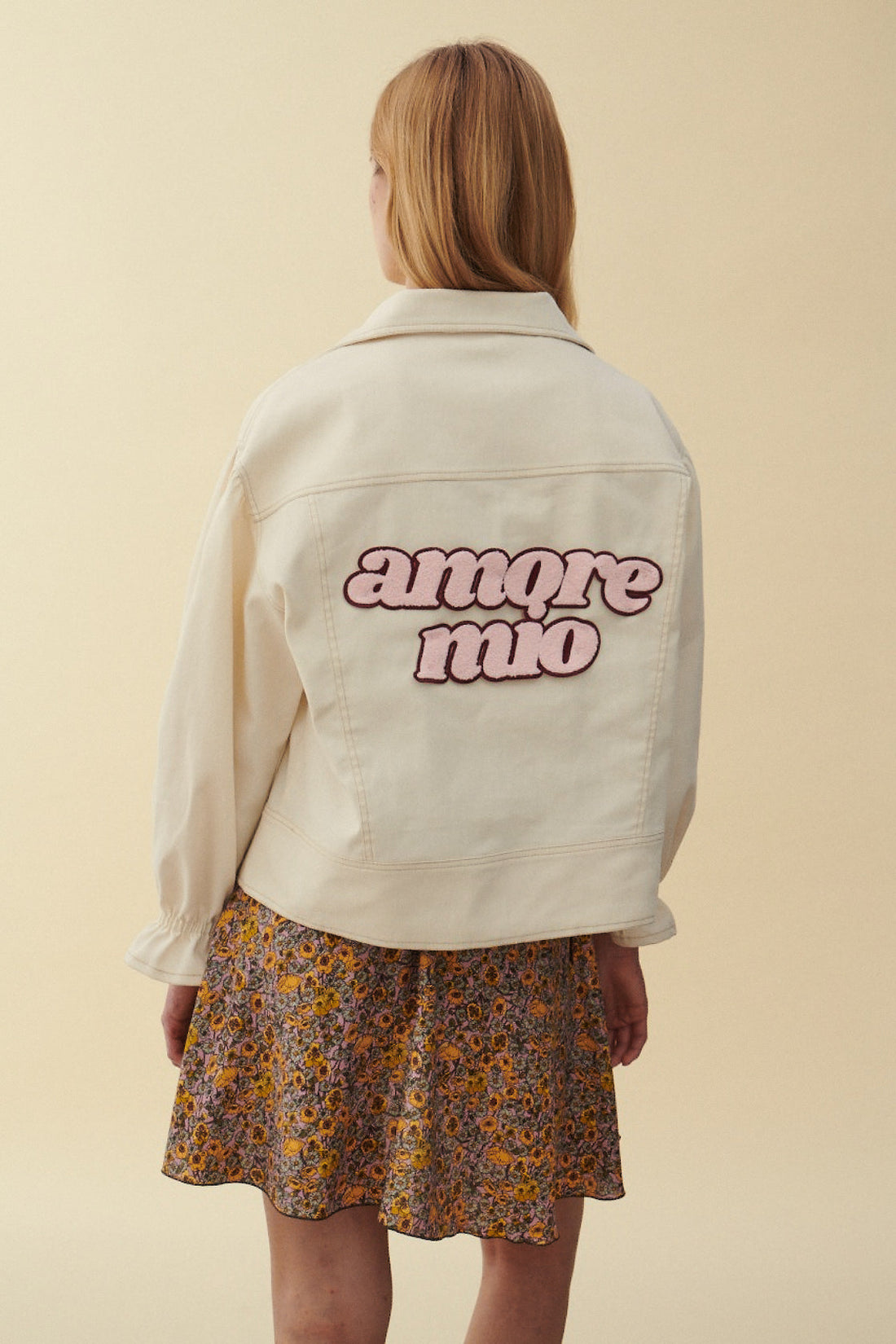 JEANSOWA AMORE MIO CREAM JACKET