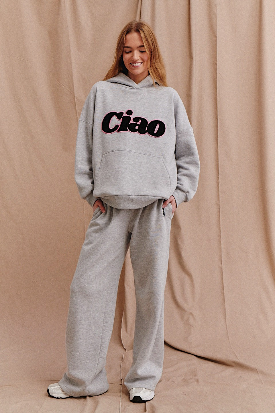 CIAO GREY MELANGE HOODIE