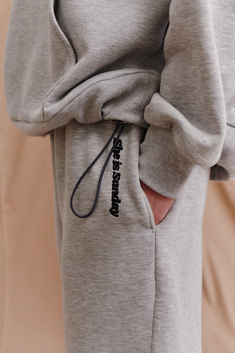 CIAO GREY MELANGE HOODIE