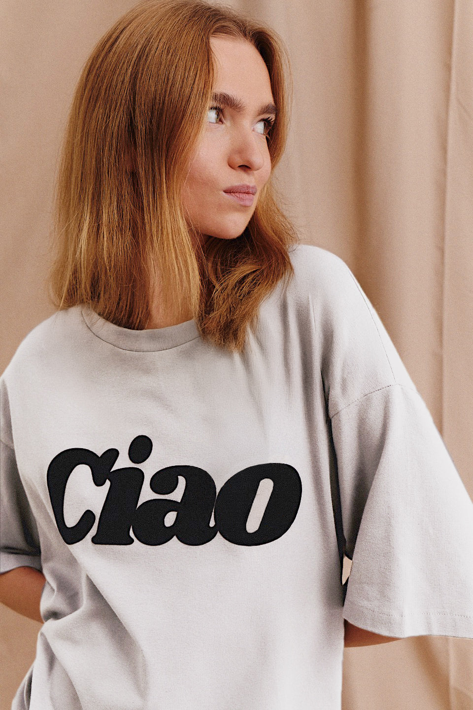 CIAO GREY OVERSIZE T-SHIRT