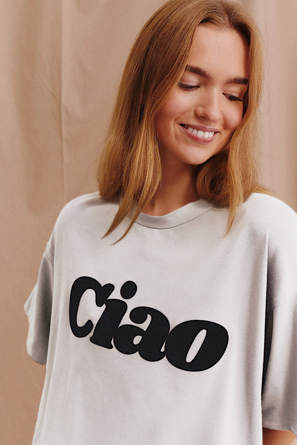 CIAO GREY OVERSIZE T-SHIRT