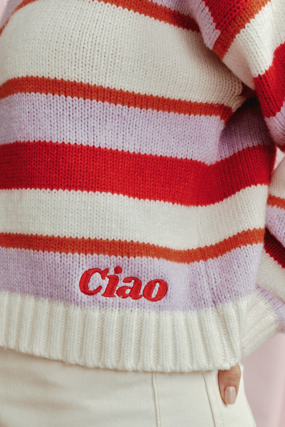 CIAO STRIPED SWEATER