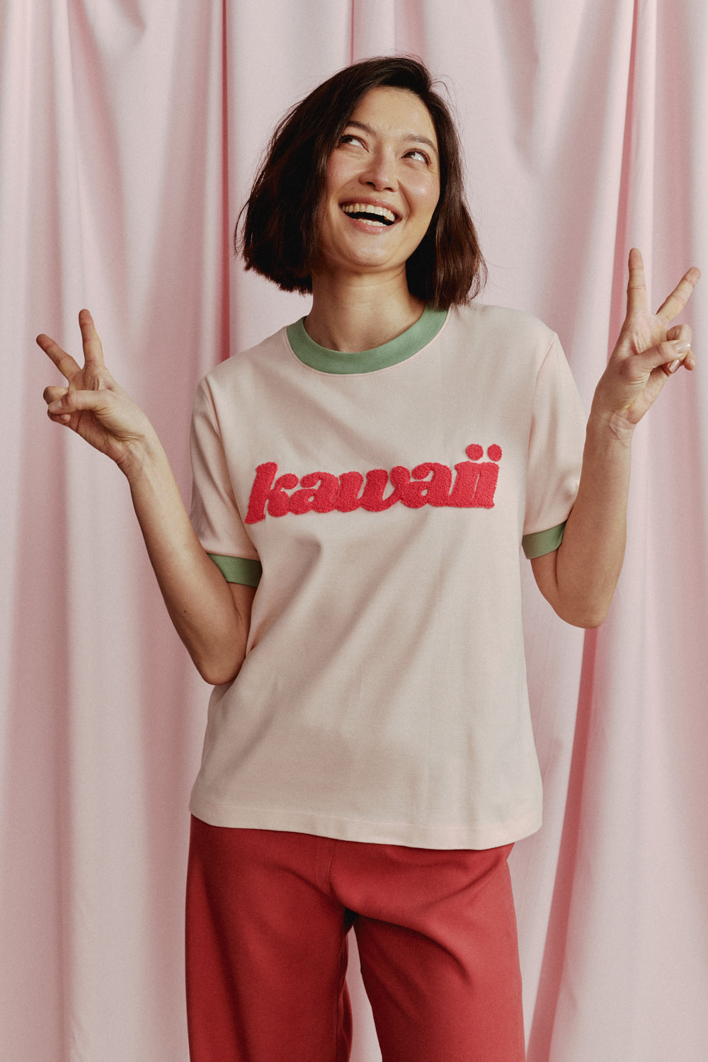 KAWAII POWDER PINK T-SHIRT