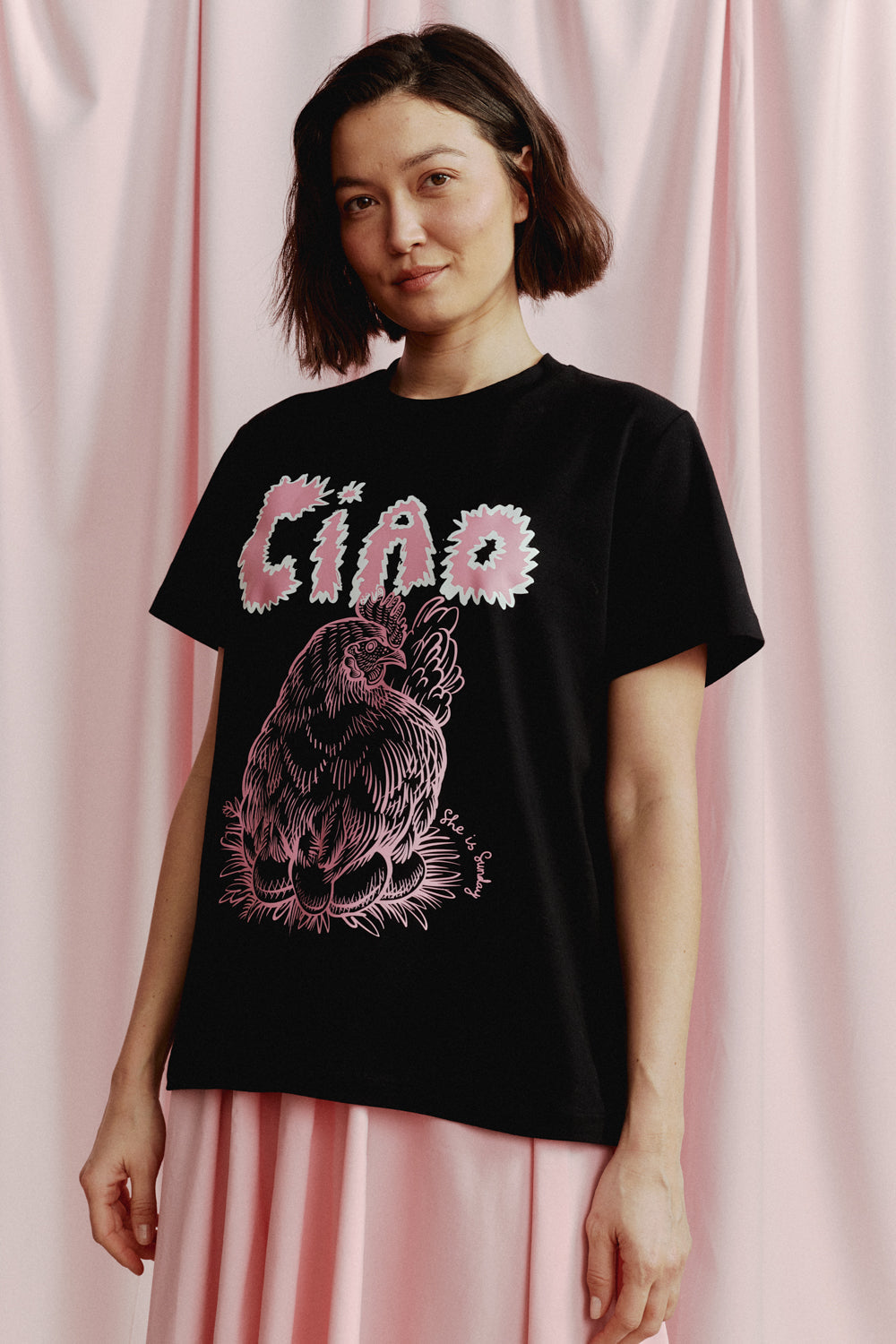 POLLO BLACK T-SHIRT