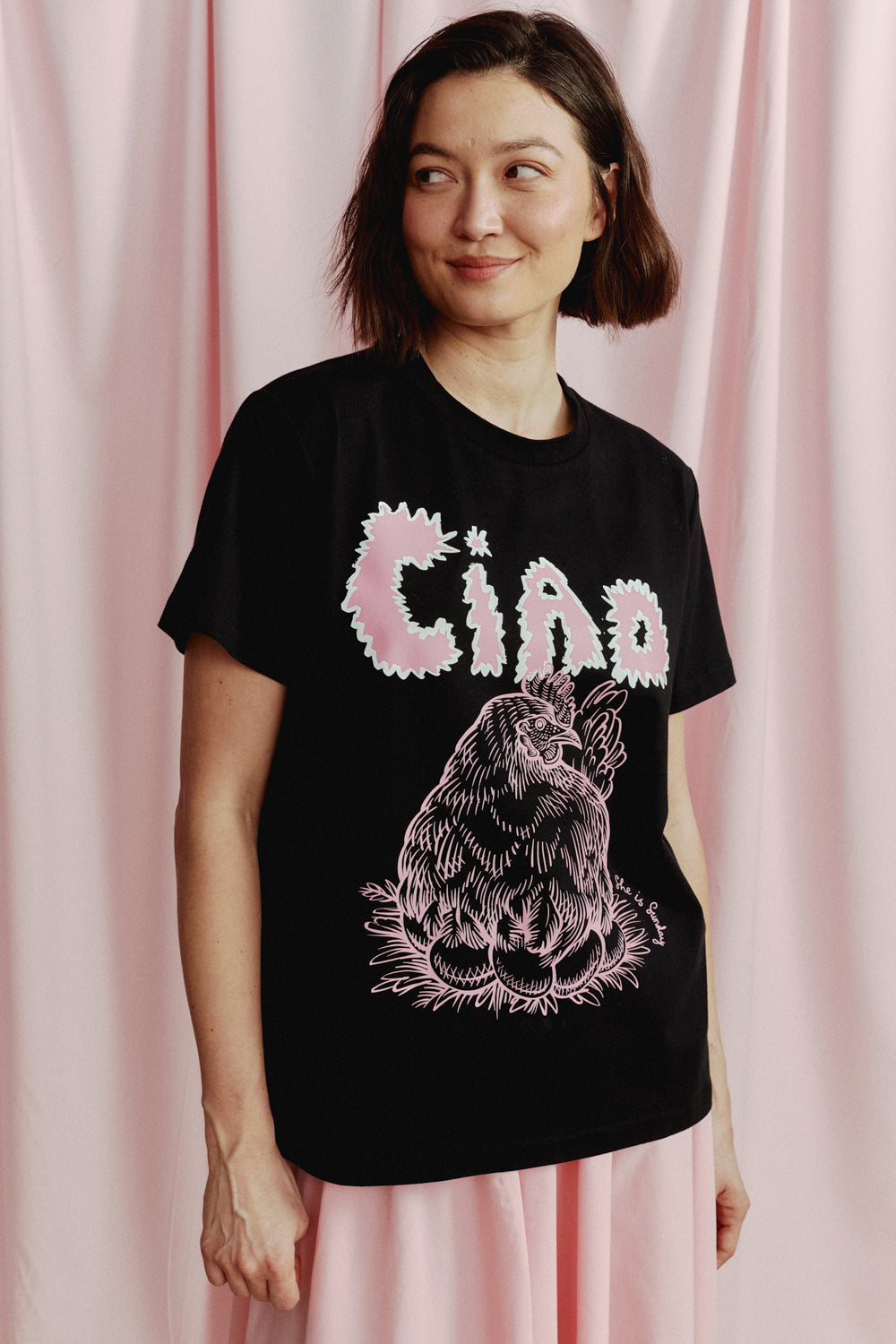 POLLO BLACK T-SHIRT