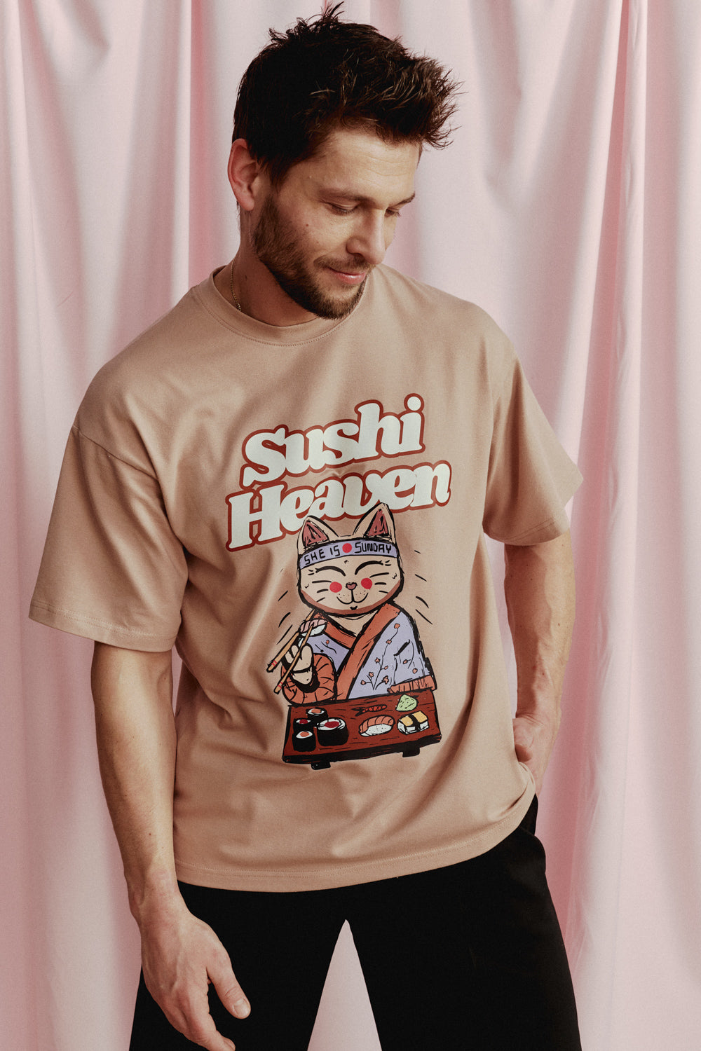 SUSHI HEAVEN OVERSIZE T-SHIRT - MAN