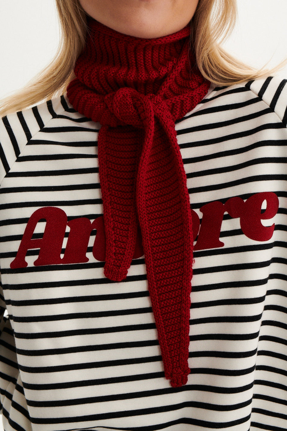 NODO RED WOOL SCARF