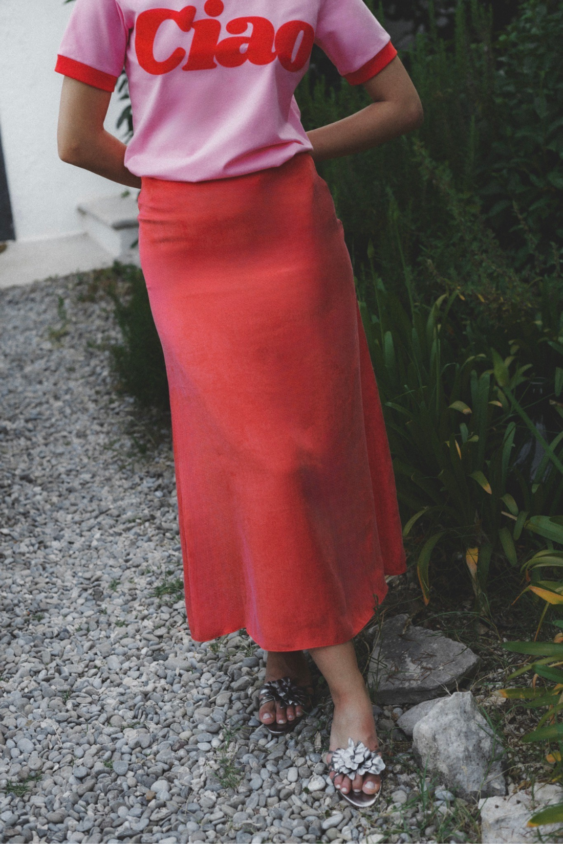 TUSCANY RED SKIRT