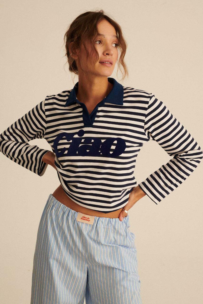 POLO CIAO NAVY LONGSLEEVE