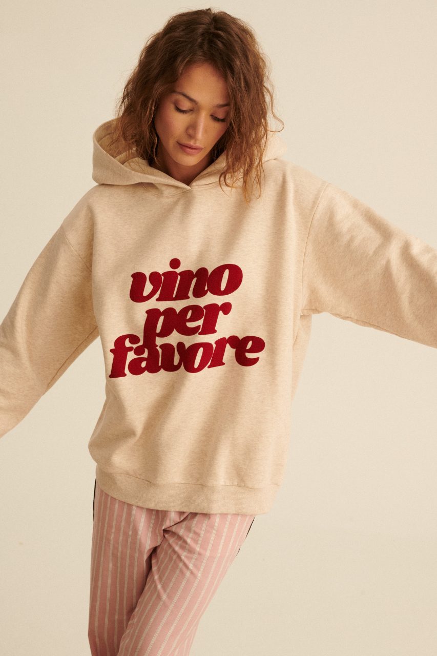 VINO PER FAVORE HOODIE UNISEX