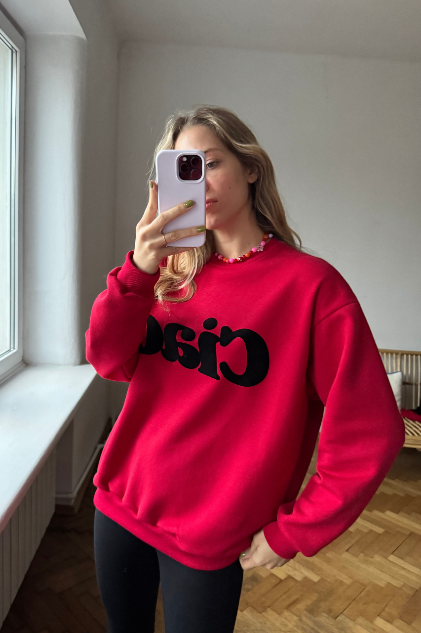 UNISEX CIAO RED HOODIE