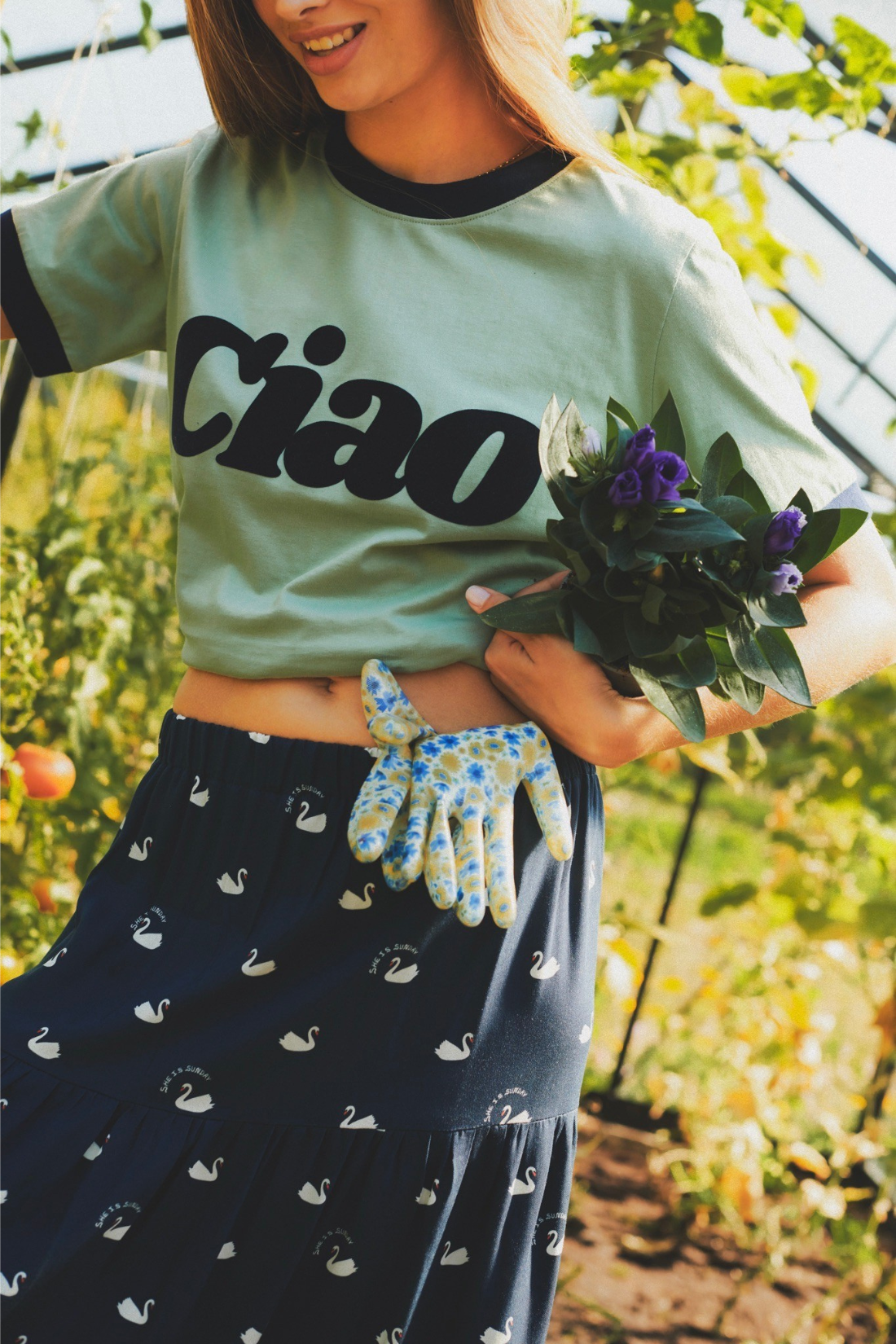 CIAO GREEN T-SHIRT