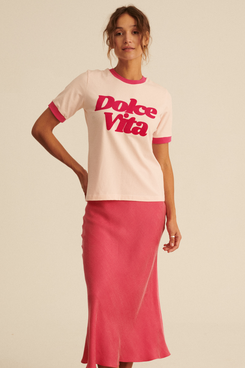 DOLCE VITA PINK T-SHIRT