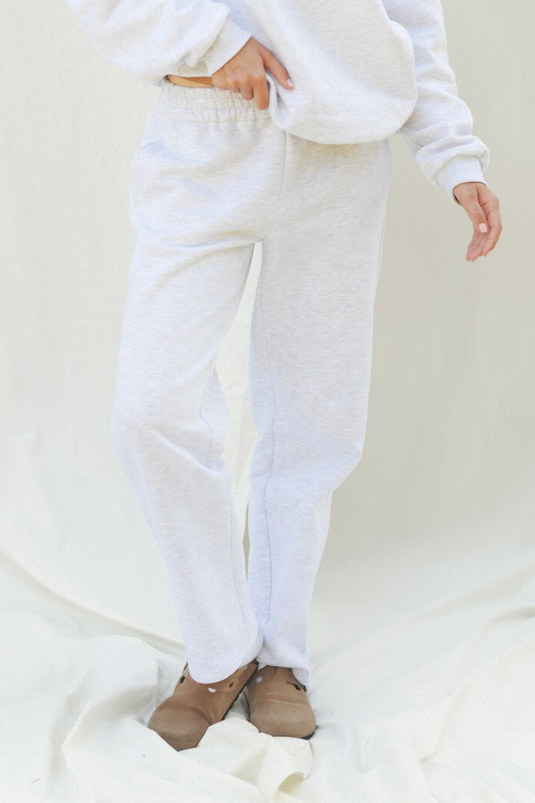 SIS GREY MELANGE SWEATPANTS