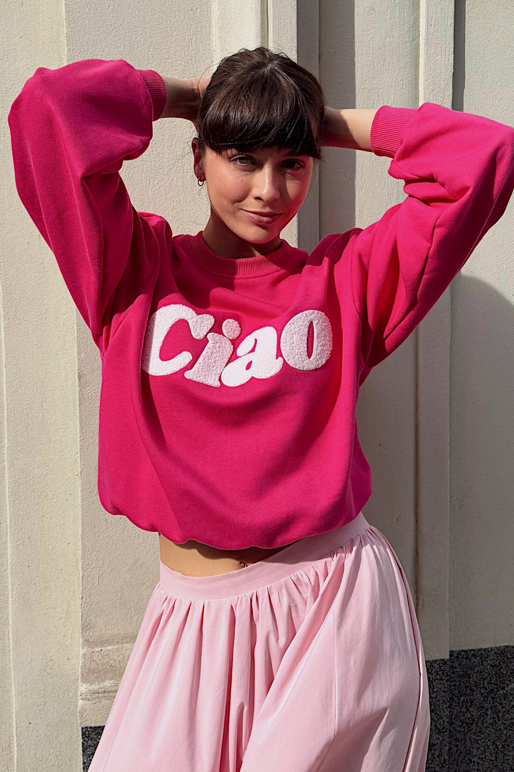 CIAO VACANZA SUMMER PINK SWEATSHIRT