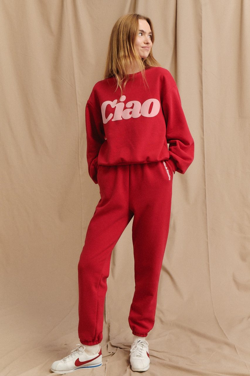 CIAO RED SWEATSHIRT