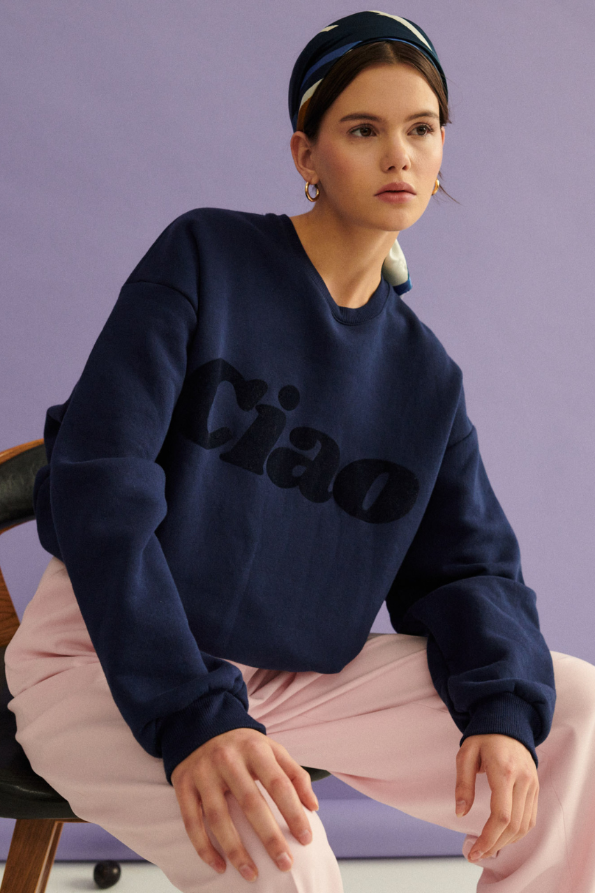 CIAO NAVY SWEATSHIRT - UNISEX