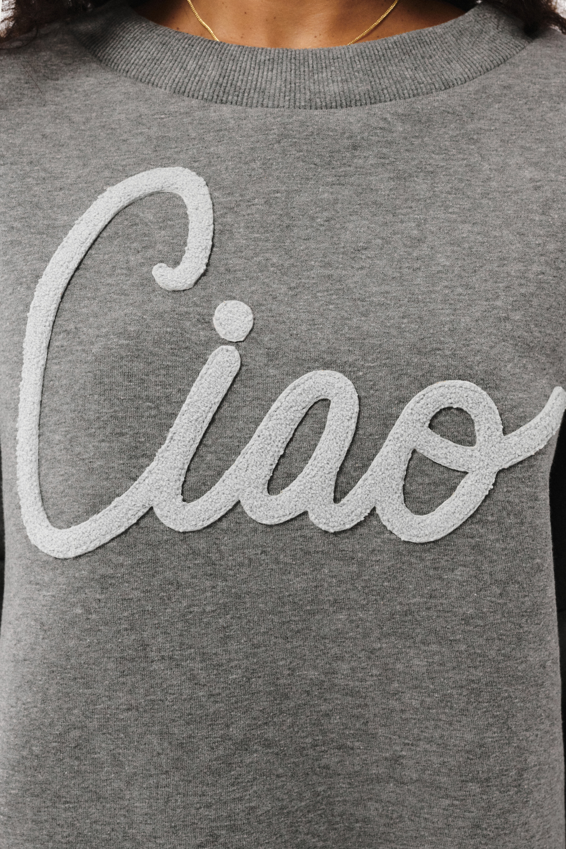 DOMENICA SWEATSHIRT GRAY MELANGE