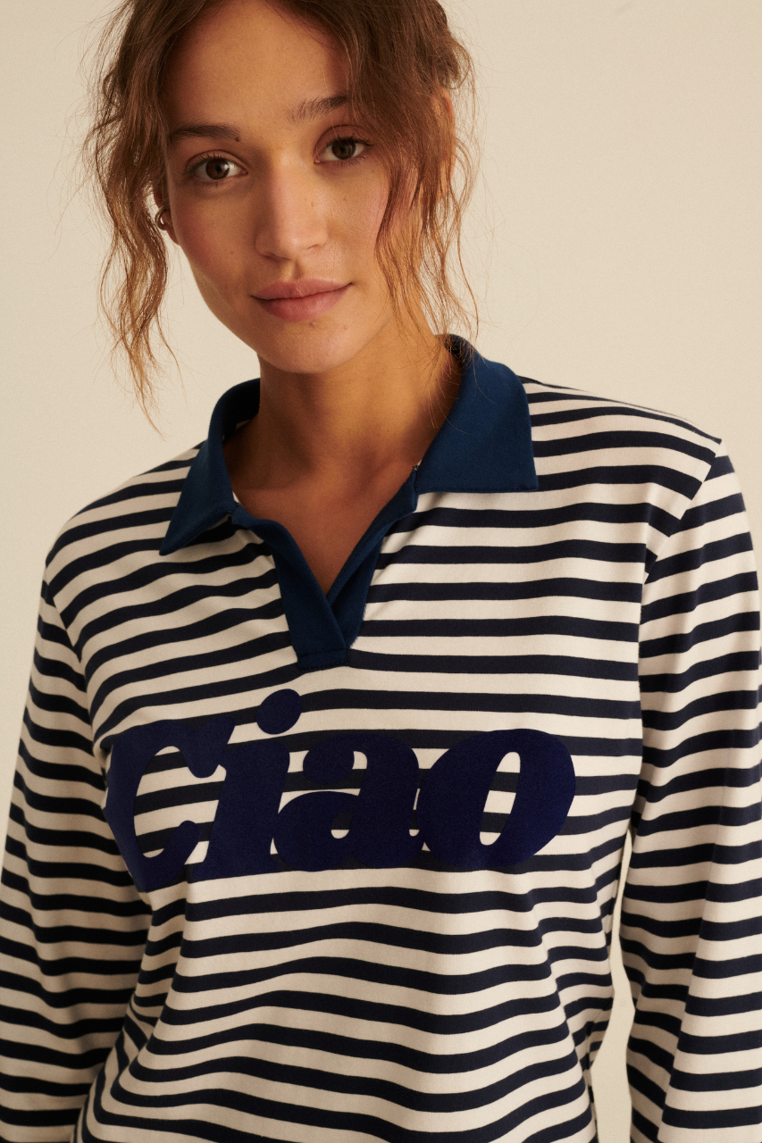 POLO CIAO NAVY LONGSLEEVE