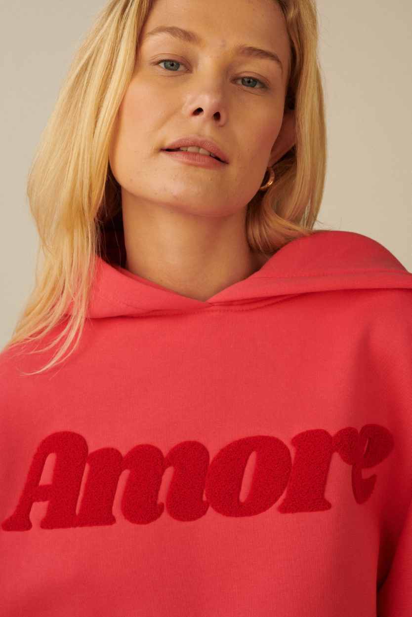 AMORE RED HOODIE