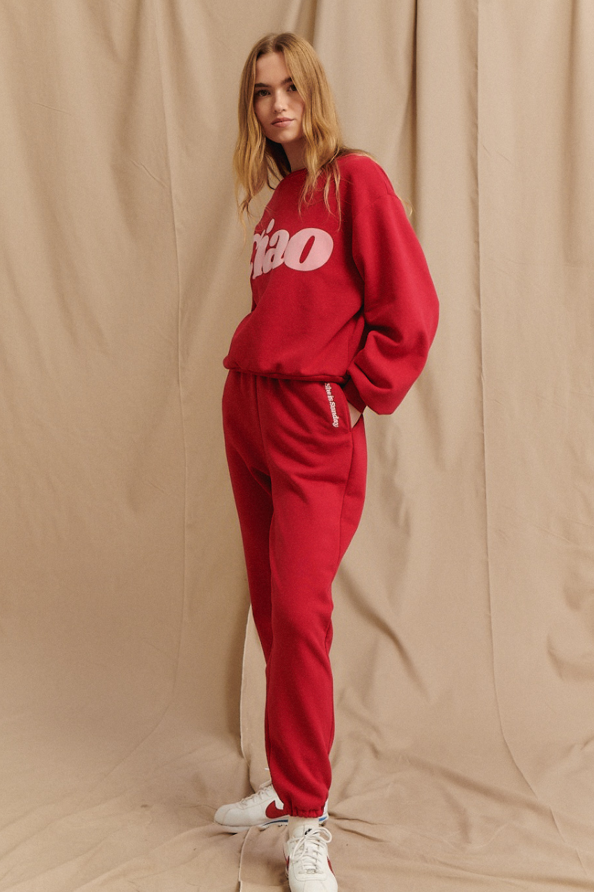 CIAO RED SWEATSHIRT