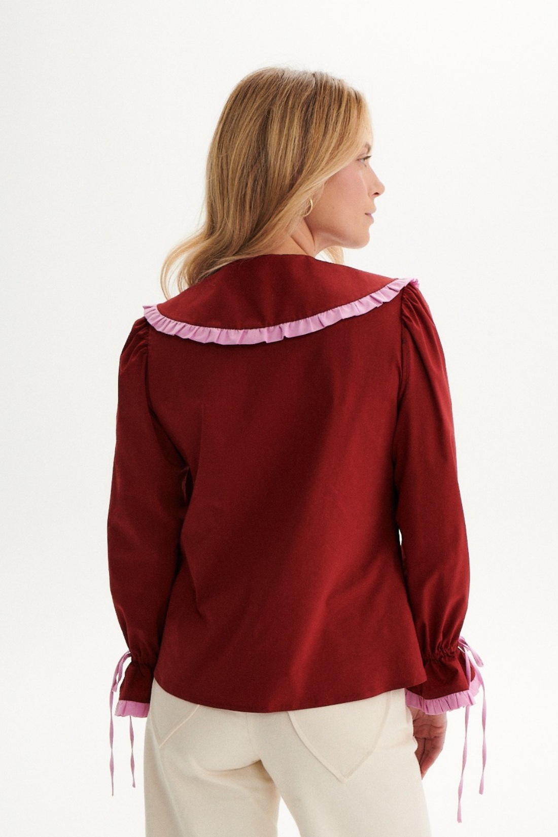 CLARA BURGUNDY SHIRT