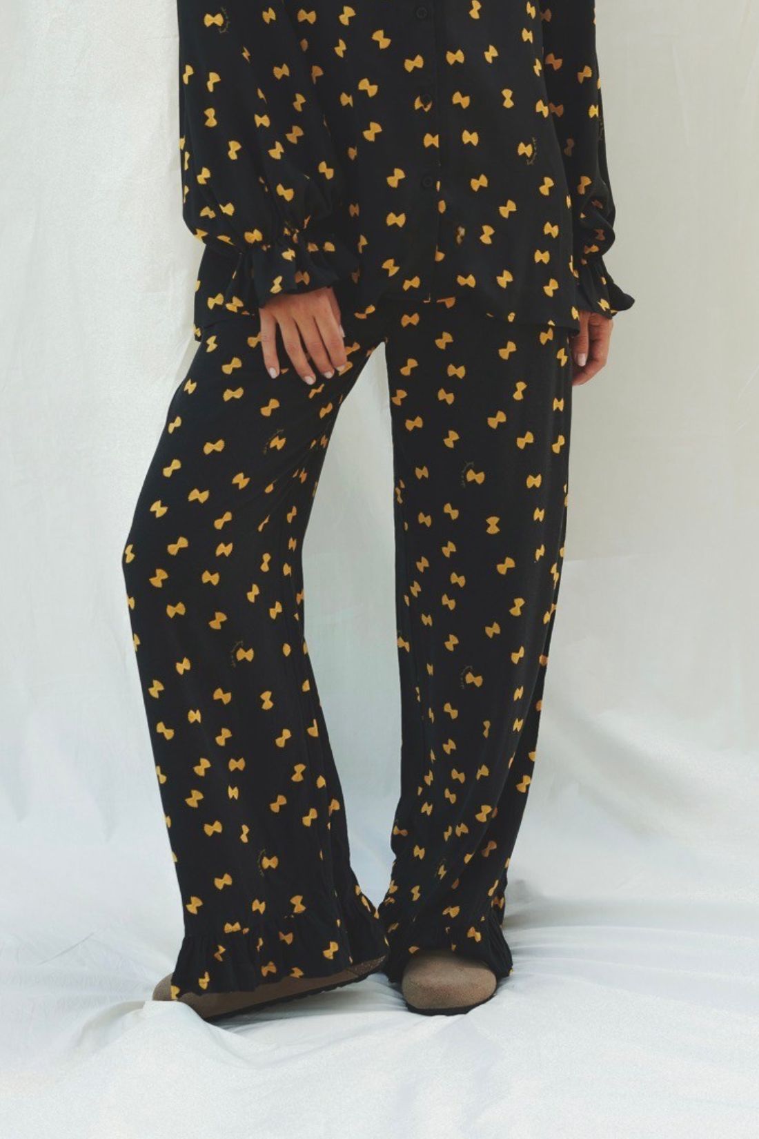FARFALLE BLACK TROUSERS