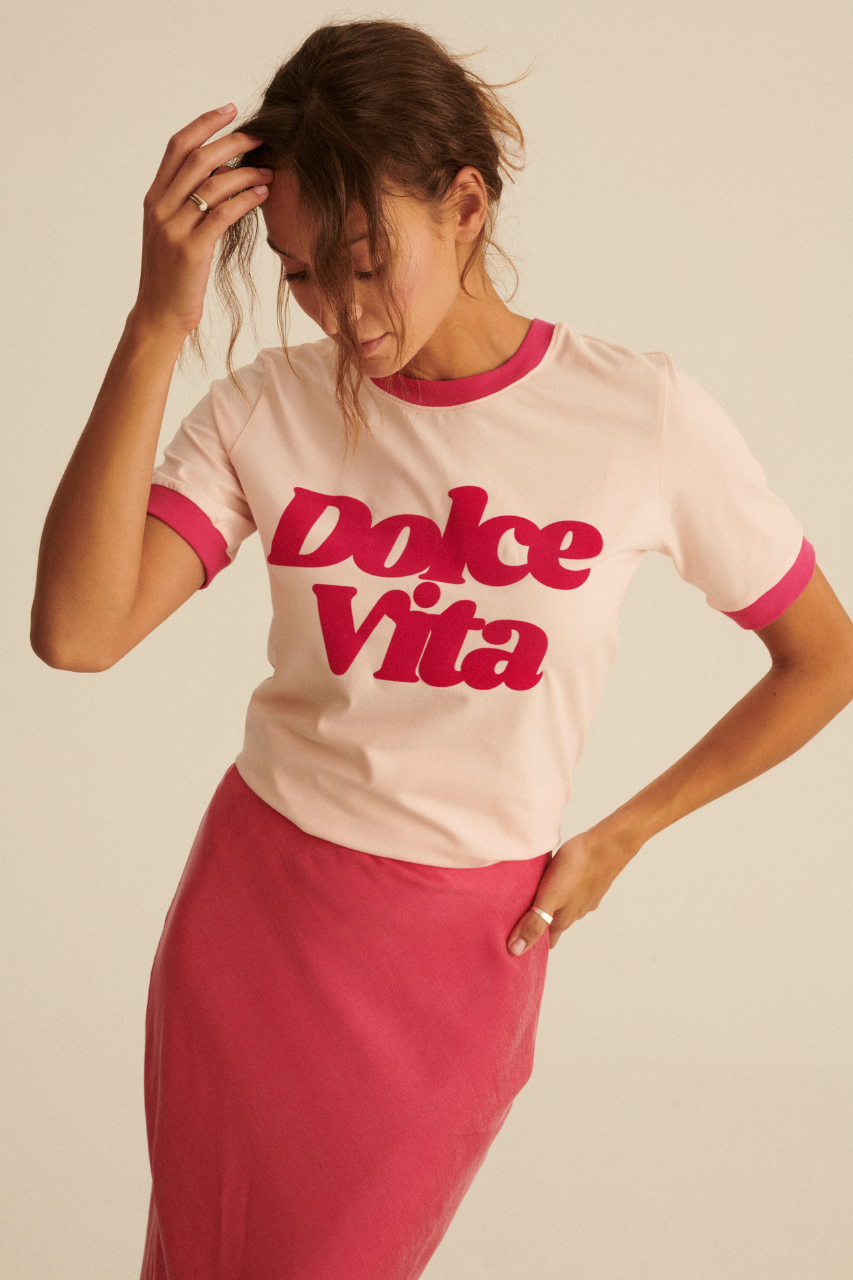 DOLCE VITA PINK T-SHIRT