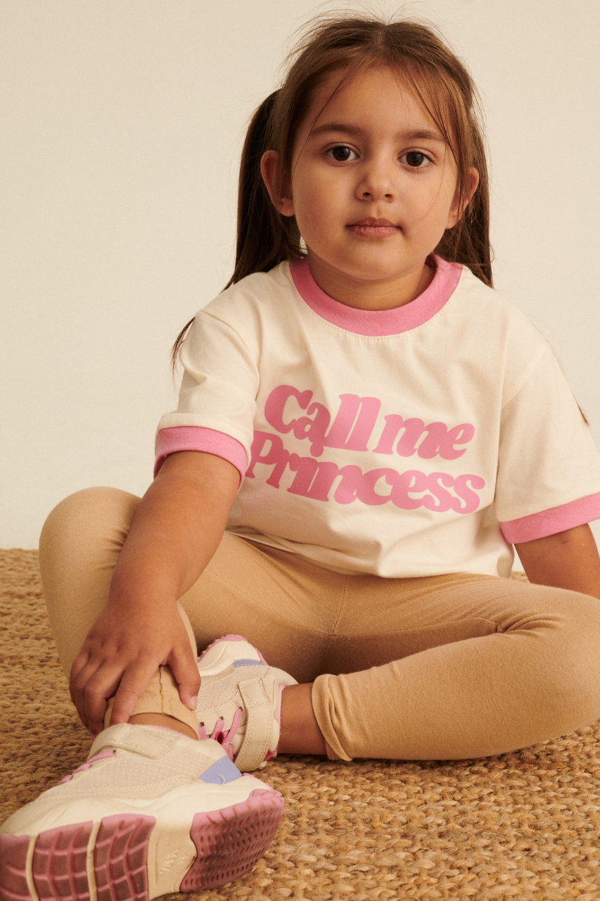 PRINCESS CREAM MINI T-SHIRT