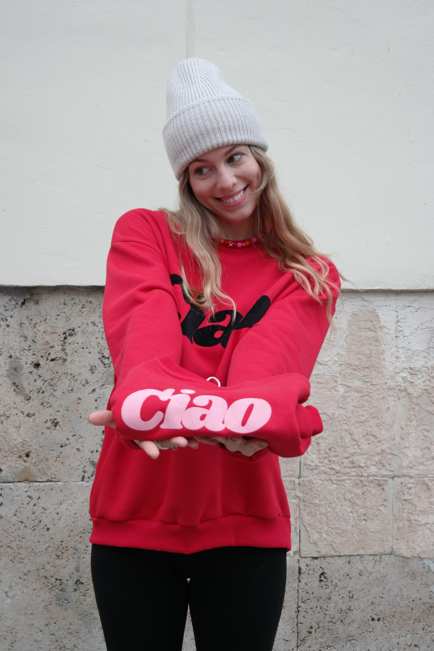 UNISEX CIAO RED HOODIE