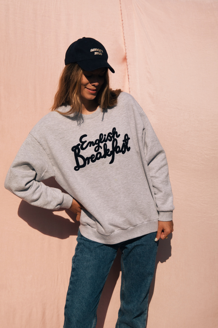 ENGLISH BREAKFAST GREY SWEATSHIRT