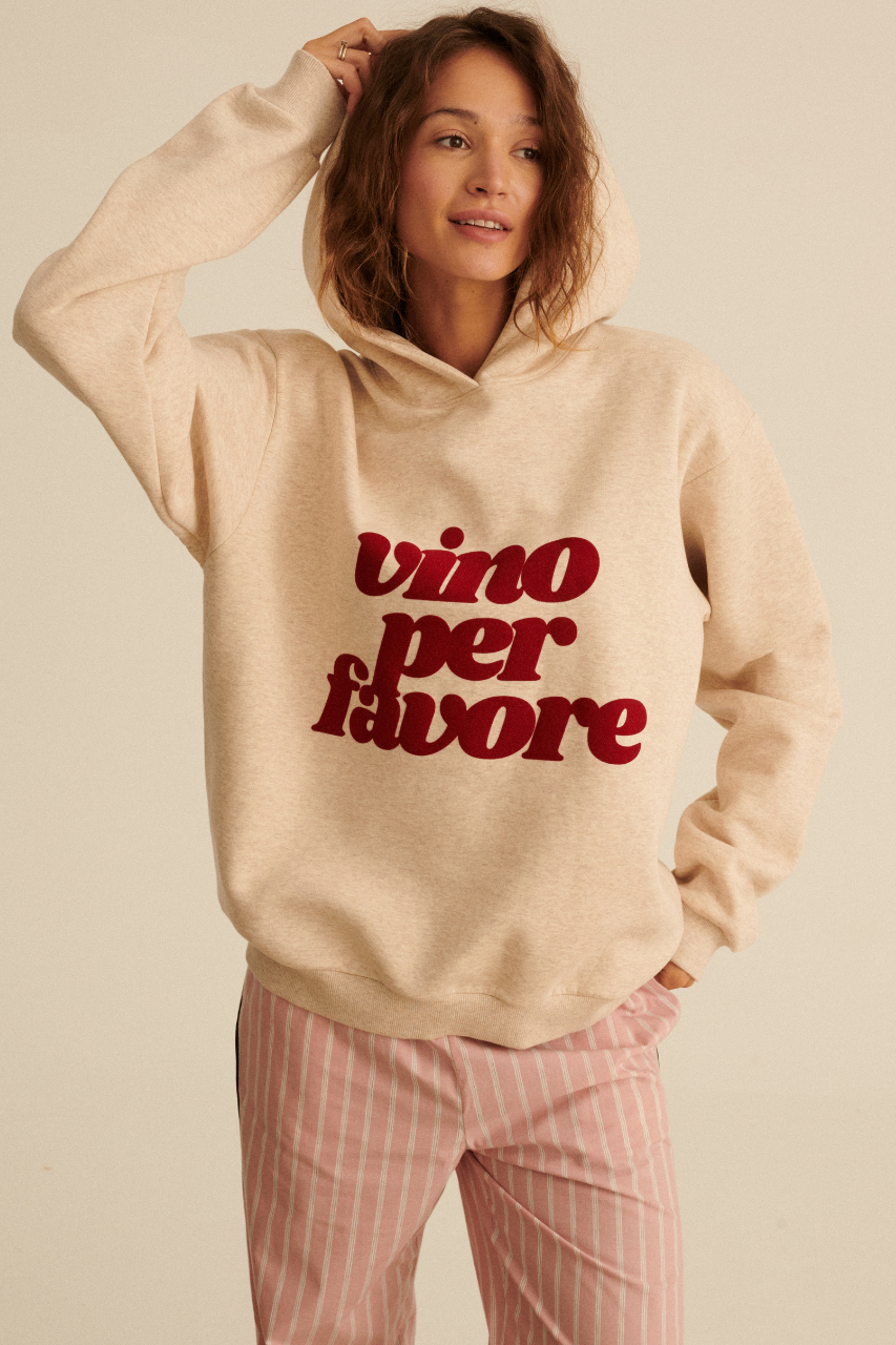 VINO PER FAVORE HOODIE UNISEX