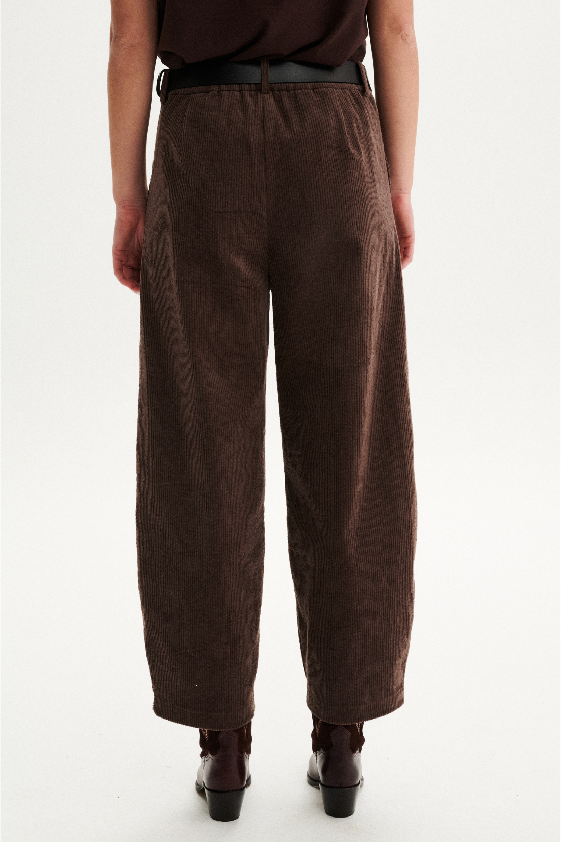 SELVAGGIA BROWN TROUSERS