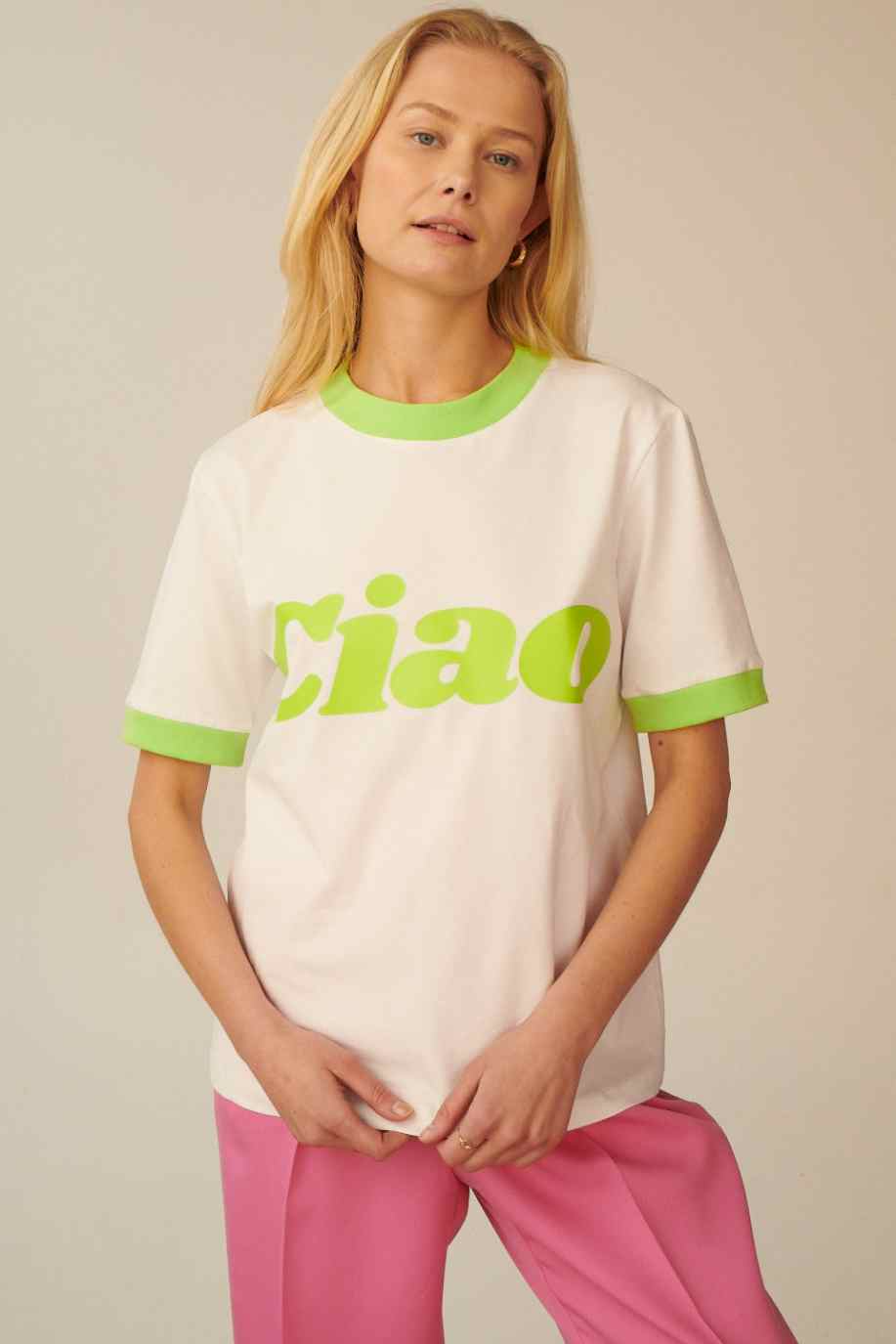 CIAO LIME T-SHIRT