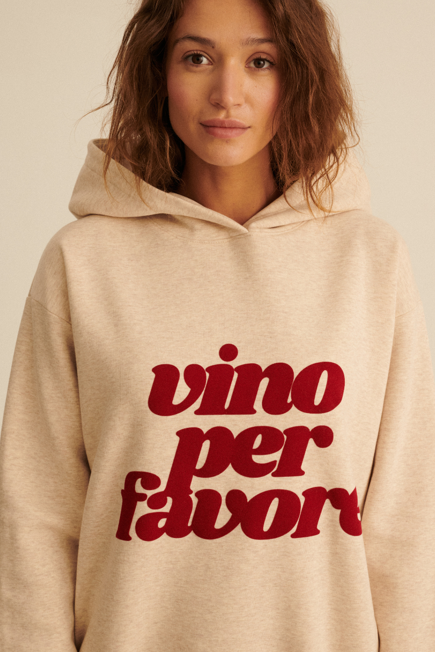 VINO PER FAVORE HOODIE UNISEX